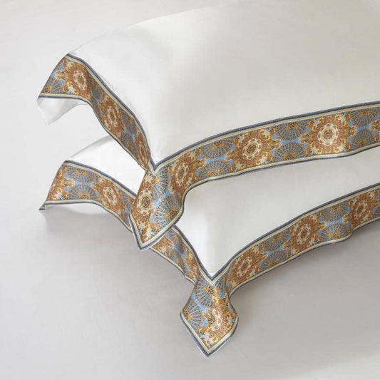 TXQHD Bed Items Four-Piece Set Sheet Naked Sleeping Silky Smooth Quilt Cover Silk Bedding (Argento * 230cm)